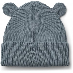 LIEWOOD Čepice s oušky Gina - Whale blue Velikost: 9-12m