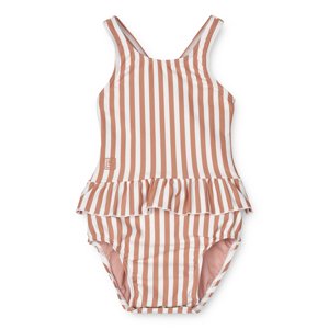 LIEWOOD Baby plavky Amina - Stripe: Tuscany rose/Creme de la creme Velikost: 2y