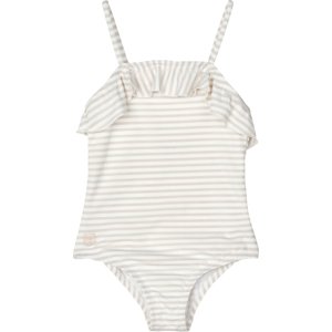 LIEWOOD Dívčí plavky Mauricette - stripes Crisp white/Sandy Velikost: 6y