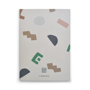LIEWOOD Zápisník střední Jae - Graphic alphabet/Sandy