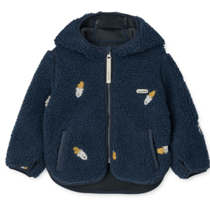LIEWOOD Bundička Mara Pile s oušky - Classic navy / Embroidery Velikost: 92
