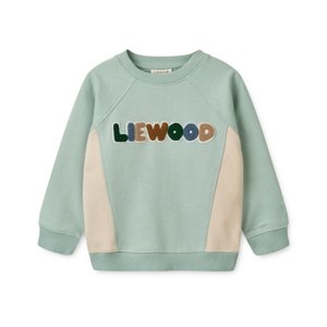 LIEWOOD Mikina Aude - Ice blue / Sandy Velikost: 110
