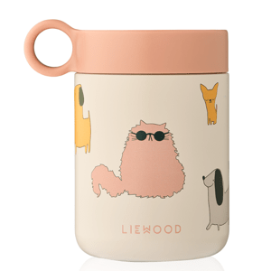 LIEWOOD Termoska na jídlo Kiani - Cats and Dogs / Sandy