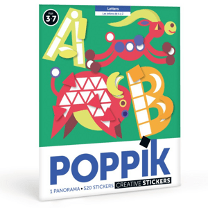 POPPIK Samolepkové panorama Abeceda