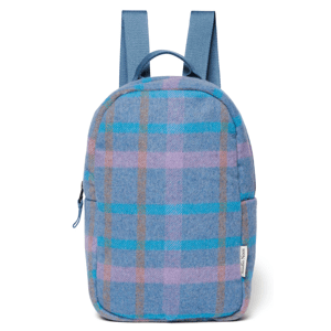 STUDIO NOOS Mini batoh Sky blue Wool checked