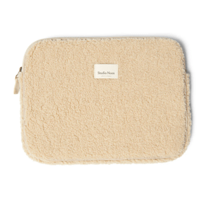 STUDIO NOOS Obal na notebook - Ecru Teddy Velikost: 15 palců