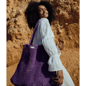 STUDIO NOOS Taška mom-bag Purple Macrame