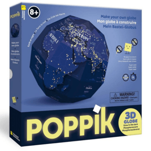POPPIK Svítící 3D Globus