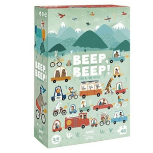 LONDJI Velké puzzle Tút tút jedeme! - 48 pcs