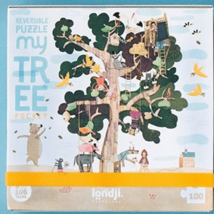 LONDJI Kapesní oboustranné puzzle Strom - 100 pcs