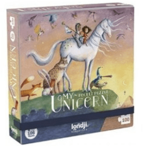 LONDJI Kapesní puzzle jednorožec - 100 pcs