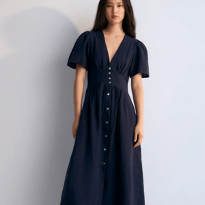 THE NEW SOCIETY Dámské Šaty Hera - Navy Velikost: L