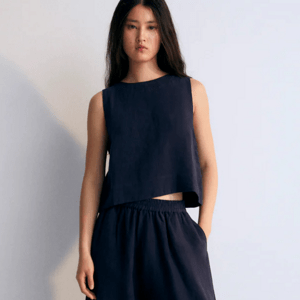 THE NEW SOCIETY Dámský top Hera - Navy Velikost: XL