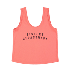 SISTERS DEPARTMENT Dámský top - Pink / V - neck Velikost: M
