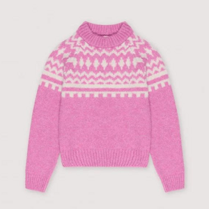 THE NEW SOCIETY Dámský svetr - TIROL Blush Pink Velikost: XL