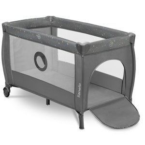 Lionelo cestovní postýlka Stefi plus Farba: Grey Multicolor