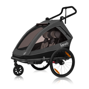 Lionelo Cama 2v1 Vozík za kolo / Sportovní kočárek Farba: Grey Graphite