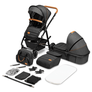 Lionelo kombinovaný kočárek Amber 2v1 Barva: Grey Graphite