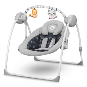 Lionelo dětské houpací křesílko RUBEN Farba: Grey Graphite