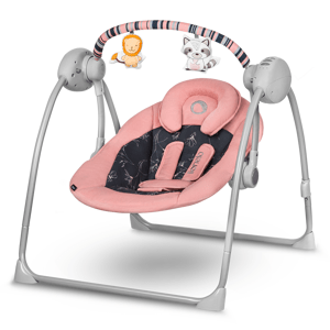 Lionelo dětské houpací křesílko RUBEN Farba: Pink Baby