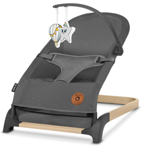 Lionelo skládací houpací křesílko JUNE Farba: Grey Graphite