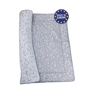Bomimi HRACÍ deka 120x120, bavlna, oboustranná lesní zvířátka, šedá