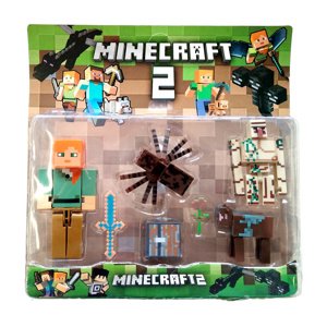 Toybit Kolekce figurek Minecraft Alex a Golem sada 7 ks
