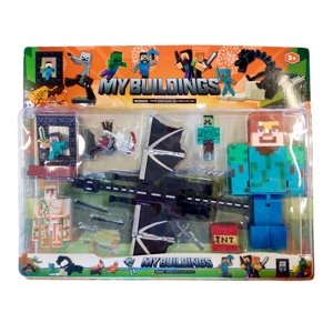 Toybit Kolekce figurek Minecraft Ender dragon s útokem sada 10 ks
