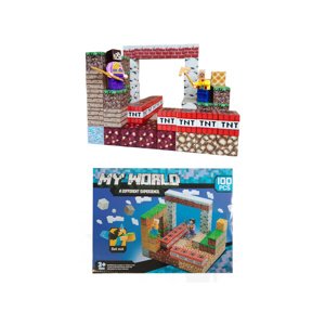 Toybit Magnetická stavebnice Minecraft TNT world 100ks