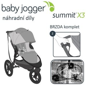 Baby Jogger BabyJogger BRZDA komplet SUMMIT X3