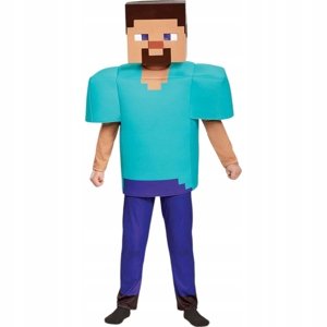 FunCo Dětský kostým Minecraft Steve 128-134 L