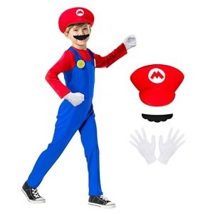 FunCo Dětský kostým Super Mario Mario 122-134 L