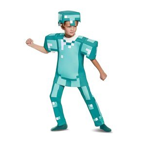 FunCo Dětský kostým Minecraft Steve diamantový 116-122 M