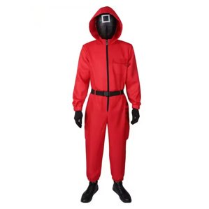 FunCo Kostým Squid game - Hra na oliheň Dozorce s maskou XL