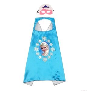 FunCo Dětský karnevalový převlek Frozen Elsa s vločkami 2v1