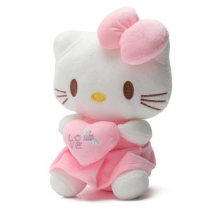 Plush Plyšová hračka Hello Kitty se srdíčkem 25cm