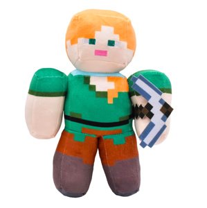 Plush Plyšová hračka Minecraft Alex s krumpáčem 27cm