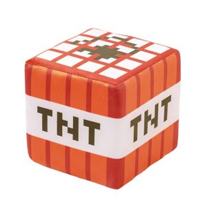 Plush Pěnová kostka Minecraft blok TNT 20cm