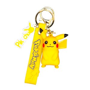 Bagito Dětská klíčenka Pokémon Pikachu s poutkem a karabinou 22cm