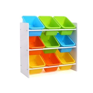 bHome Dětský úložný regál na hračky Colorful
